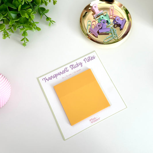 TRANSPARENT STICKY NOTES „Yellow“