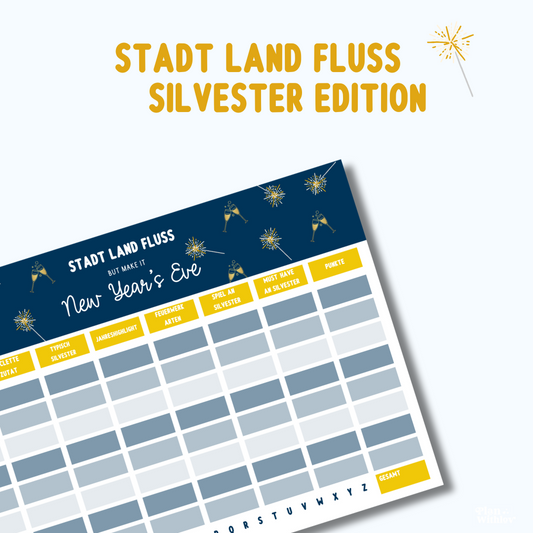 STADT LAND FLUSS „but make it New Year‘s Eve“ (Türchen Nr. 14)