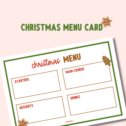 Christmas Menu Card (Türchen Nr. 10)