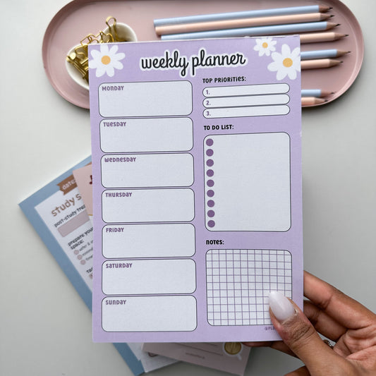 WEEKLY PLANNER "lilac daisy"