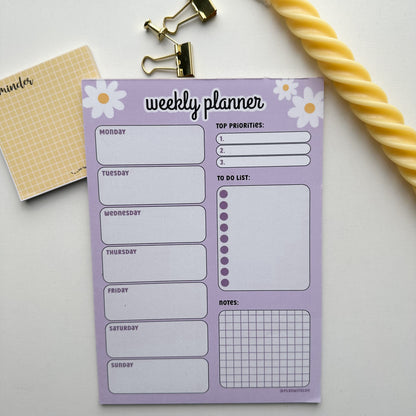 WEEKLY PLANNER "lilac daisy"